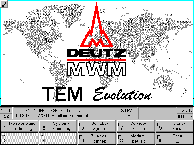 TEM-Evo Grund-Menue